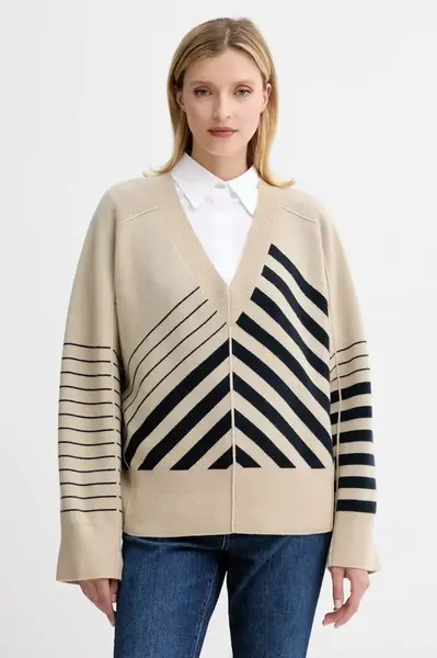 Vlněný svetr BOSS Fudali