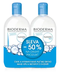 BIODERMA Hydrabio H2O micelární voda výhodné balení 2 x 500 ml