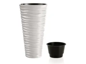 Květináč SAND SLIM bílý 39cm