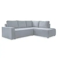 MID.YOU ROHOVÁ SEDAČKA, textil, světle šedá