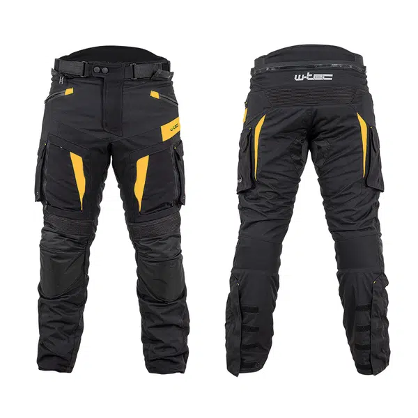 Moto kalhoty W-TEC Aircross černo-zlatá L