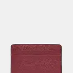 Kožené pouzdro na karty MICHAEL Michael Kors vínová barva, 32F7GF6D0L