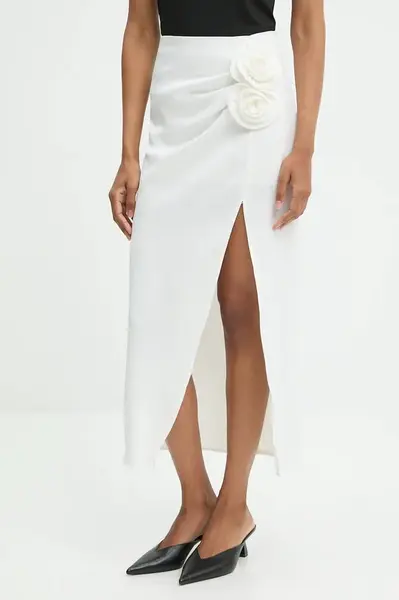 Sukně Answear.LAB bílá barva, maxi