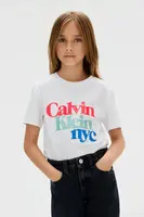 Dětské bavlněné tričko Calvin Klein Jeans bílá barva, IG0IG02991