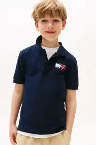 Dětská bavlněná polokošile Tommy Hilfiger