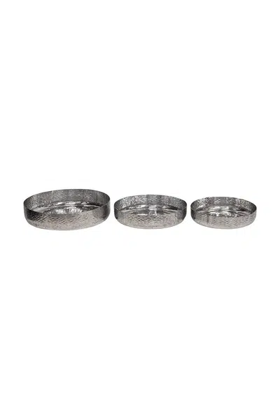 Sada misek home & lifestyle 38 x 38 x 8 cm 3-pack šedá barva