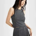 DEFACTO Sleeveless Knitted Crop Top