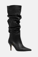 Kožené kozačky Aldo KIMMIA dámské, černá barva, na podpatku, 14116719