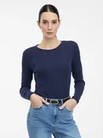 Women's Navy Blue Long Sleeve T-Shirt ORSAY - Women's