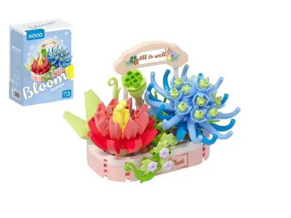 Stavebnice mini KOCO Kouzlo sukulentů 271ks