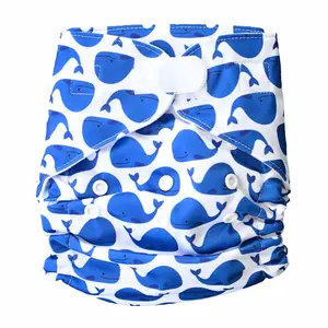 GaGa's pleny Látková plena AIO Velryba na suchý zip