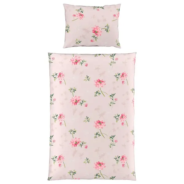 Fleuresse POVLEČENÍ, makosatén, růžová, bílá, tmavě zelená, světle zelená, světle růžová, 140/200 cm