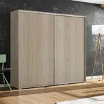 Šatní skříň Ska A15 Barva korpusu: Dub - sonoma, Rozměry: 100 cm, Dveře: Dub sonoma