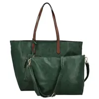 Dámský set kabelek tmavě zelený - Paolo bags Yema