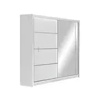 Šatní skříň Vista Barva korpusu: Bílá, Rozměry: 180 cm