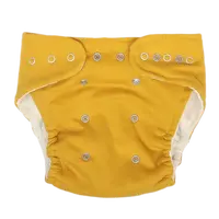 Mamatti Látková plienka EKO sada - nohavičky + 2 x plienka, Mýval, veľ. 5-14 kg horčicová