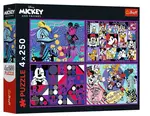 Puzzle Příhody Mickeyho Mouse a přátel 4x250 dílků