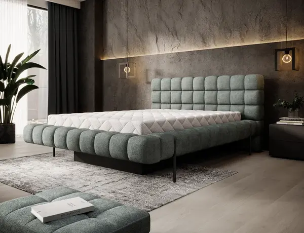 Postel Magentta - kovový rám Rozměr: 140 x 200 cm, látka: Touch 100