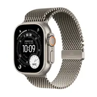 Apple Watch Ultra 3 - 49mm Milanese Loop přírodně titanové M
