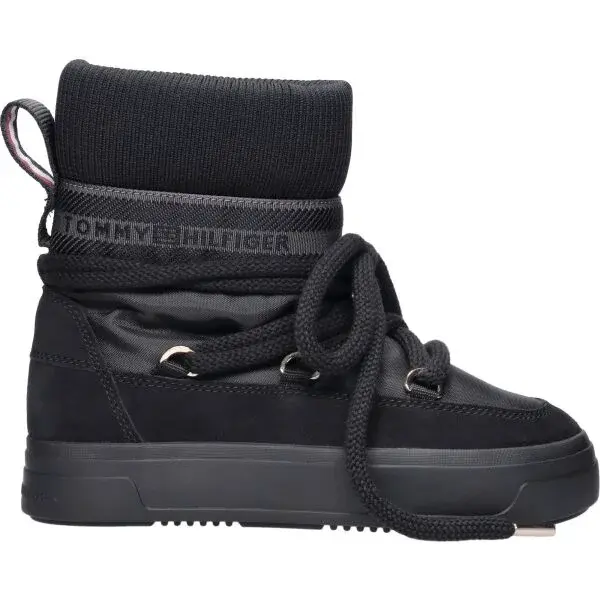 Tommy Hilfiger TOMMYTECH LOGOTAPE SNOWBOOT WARM Dámské sněhule, černá, velikost