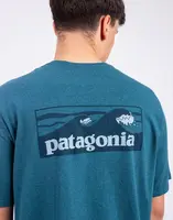 Patagonia M's Boardshort Logo Pocket Responsibili-Tee Wetland Blue XL