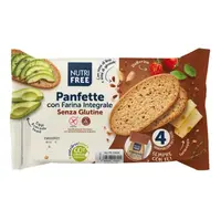 NUTRIFREE Panfette celozrnný krájaný chlieb 4 x 85 g