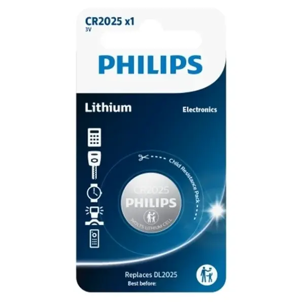 PHILIPS CR2025/01B gombíková batéria 1 kus