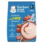 GERBER Cereal mliečna kaša jahodová na dobrú noc 6m+ 230 g