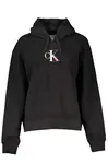Černá mikina Calvin Klein s kapucí