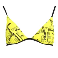 KARL LAGERFELD BEACHWEAR SWIMSUIT TOP WOMEN YELLOW