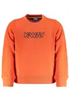 K-WAY ORANGE ZIPLESS SWEATSHIRT FOR CHILDREN