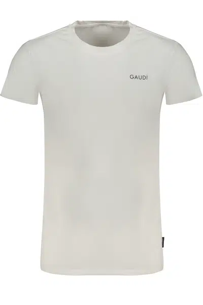 GAUDÌ MEN'S WHITE SHORT SLEEVE T-SHIRT