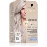 Schwarzkopf Creme Supreme permanentní barva na vlasy odstín 10-55 Chladná stříbrná blond 60 ml