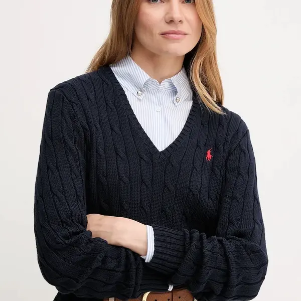 Svetr Polo Ralph Lauren dámský, tmavomodrá barva, 211971870