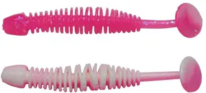 Berkley gumová nástraha powerbait power leech pink white - 6 cm 10 ks