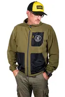 Black cat mikina fleece - l