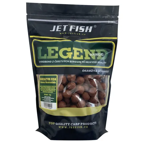 Jet fish  boilie legend bioenzym fish + a.c. losos-250 g 20 mm