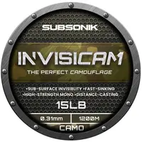 Sonik vlasec subsonik invisicam snag leader camo 100 m - 0,60 mm 55 lb