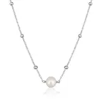 JVD Stříbrný náhrdelník s pravou perlou SVLN0760SD2P145