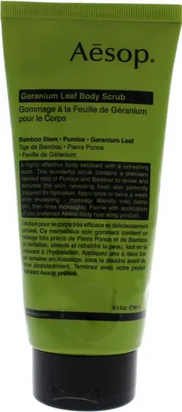 Aesop Tělový peeling Geranium Leaf (Body Scrub) 180 ml