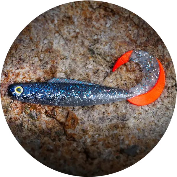 Redbass gumová nástraha twister kixter super natur rt uv - l 100 mm