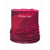 Finmark MULTIFUNCTIONAL SCARF WITH FLEECE Multifunkční šátek, červená, velikost