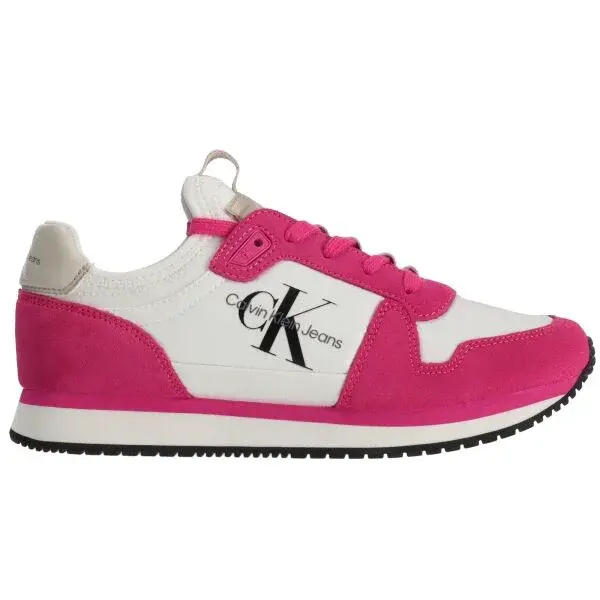 Calvin Klein RUNNER SOCK LACEUP NY-LTH WN Dámská volnočasová obuv, bílá, velikost