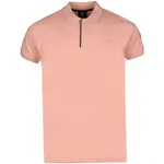FUNDANGO MOLTON POLOSHIRT Pánské polotričko, růžová, velikost