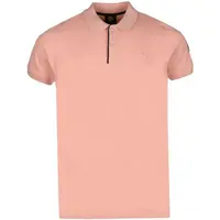 FUNDANGO MOLTON POLOSHIRT Pánské polotričko, růžová, velikost