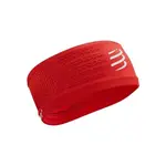 Compressport HEADBAND ON/OFF Běžecká sportovní čelenka, červená, velikost UNI