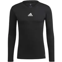 adidas TEAM BASE LONG SLEEVE TEE Pánské fotbalové triko, černá, velikost