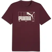 Puma GRAPHIC NO.1 LOGO TEE Pánské triko, vínová, velikost