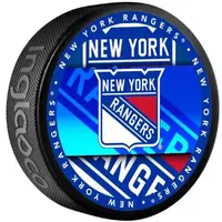INGLASCO NEW YORK RANGERS MEDALLION BLISTER Fanouškovský hokejový puk, černá, velikost