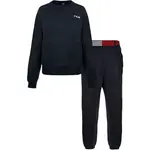 Fila IN COTTON BRUSHED FLEECE Dámské pyžamo, tmavě modrá, velikost